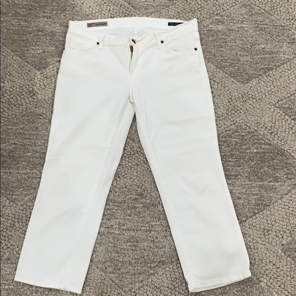 Citizens for humanity white cropped jeans